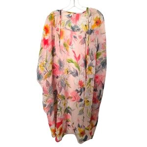 Live 4 Teuth Floral Sheer Kimono Size 2x